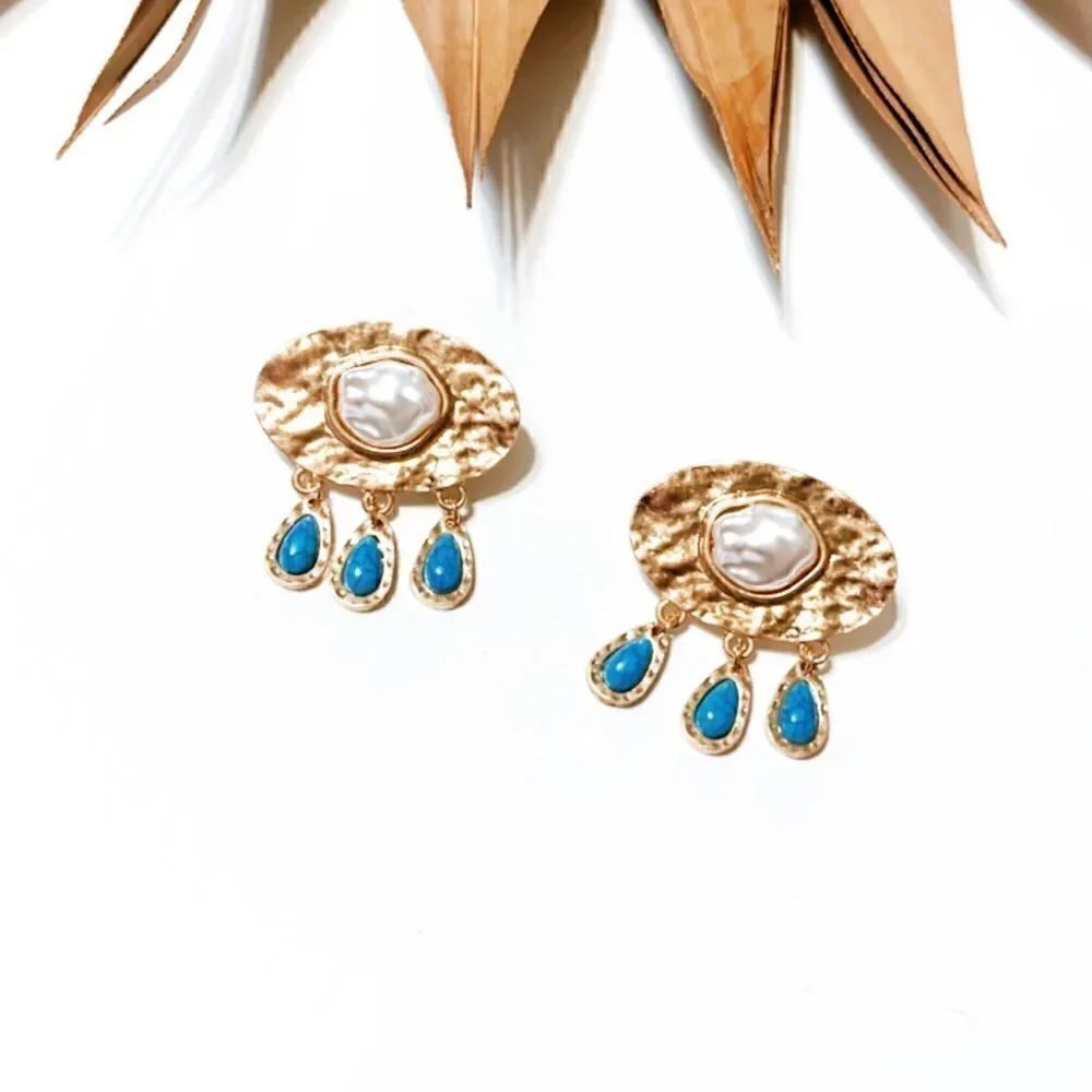Pearl drop earrings S370